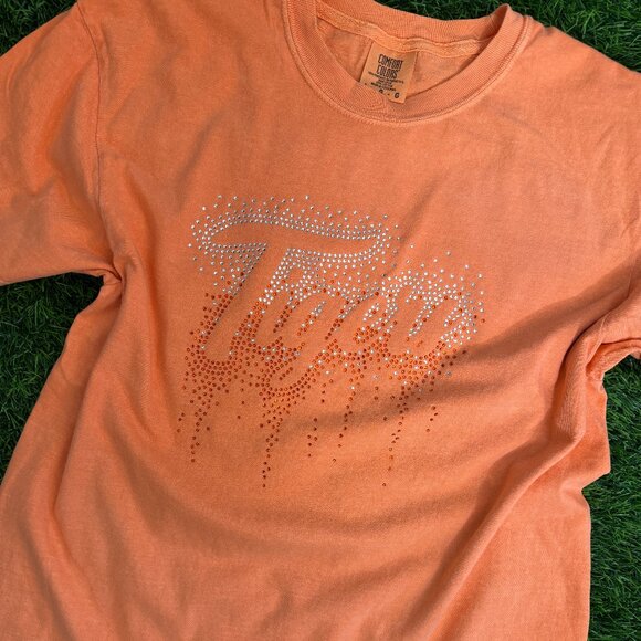 NEW Tigers Rhinestone Tee - Picture 1 of 2